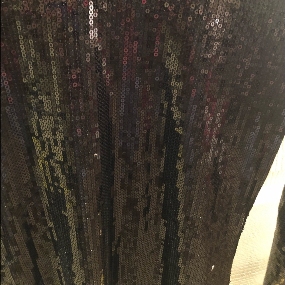 [F21] Black Long Sleeve Sequin Dress - Picture 6 of 8